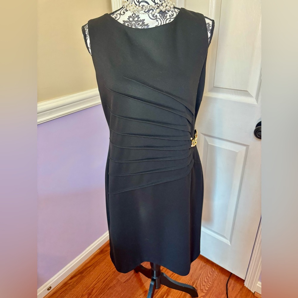 Ivanka Trump- black midi Elegant Dress, size 14